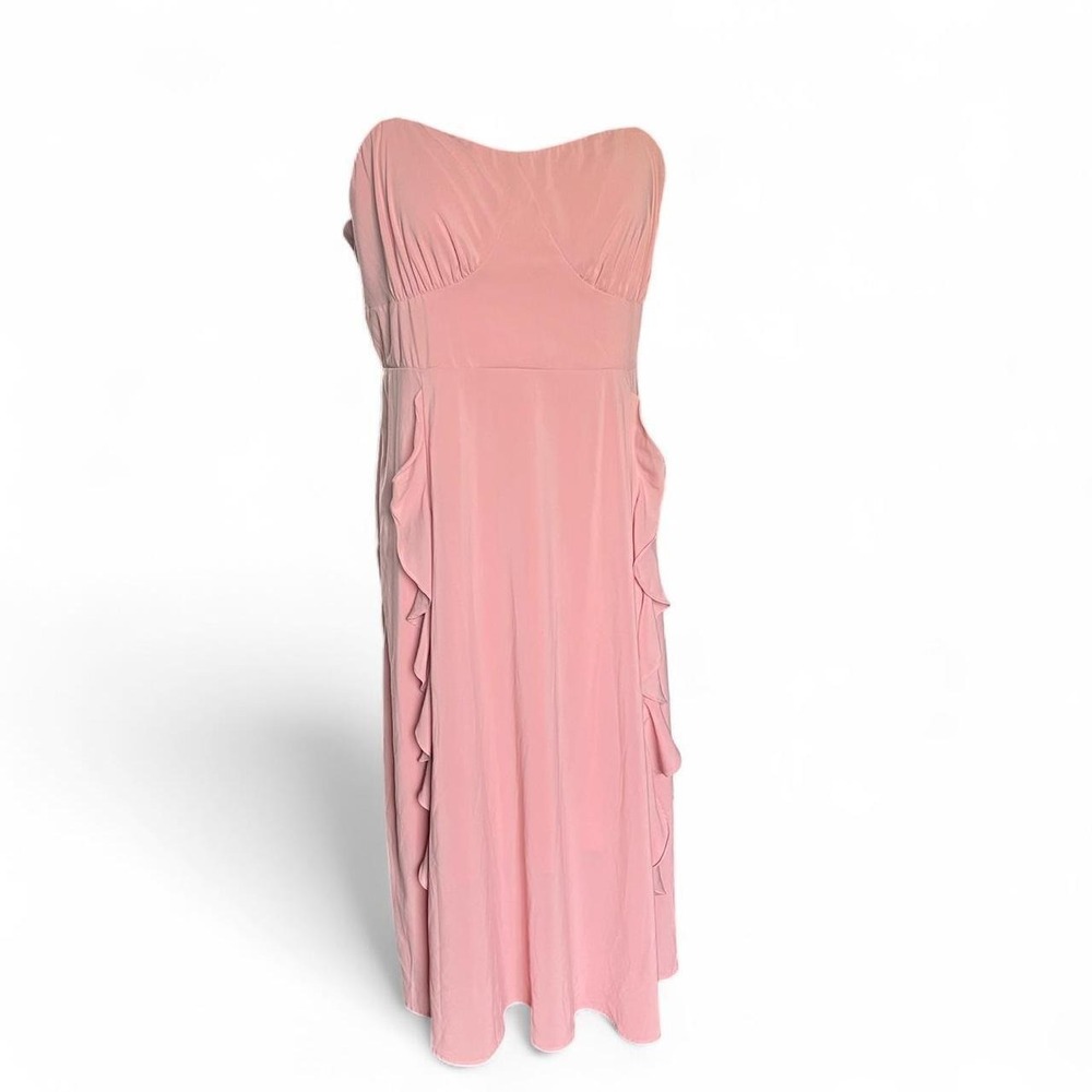 Belle Poque Pink Ruffle Sleeveless Maxi Dress Cottagecore 2X